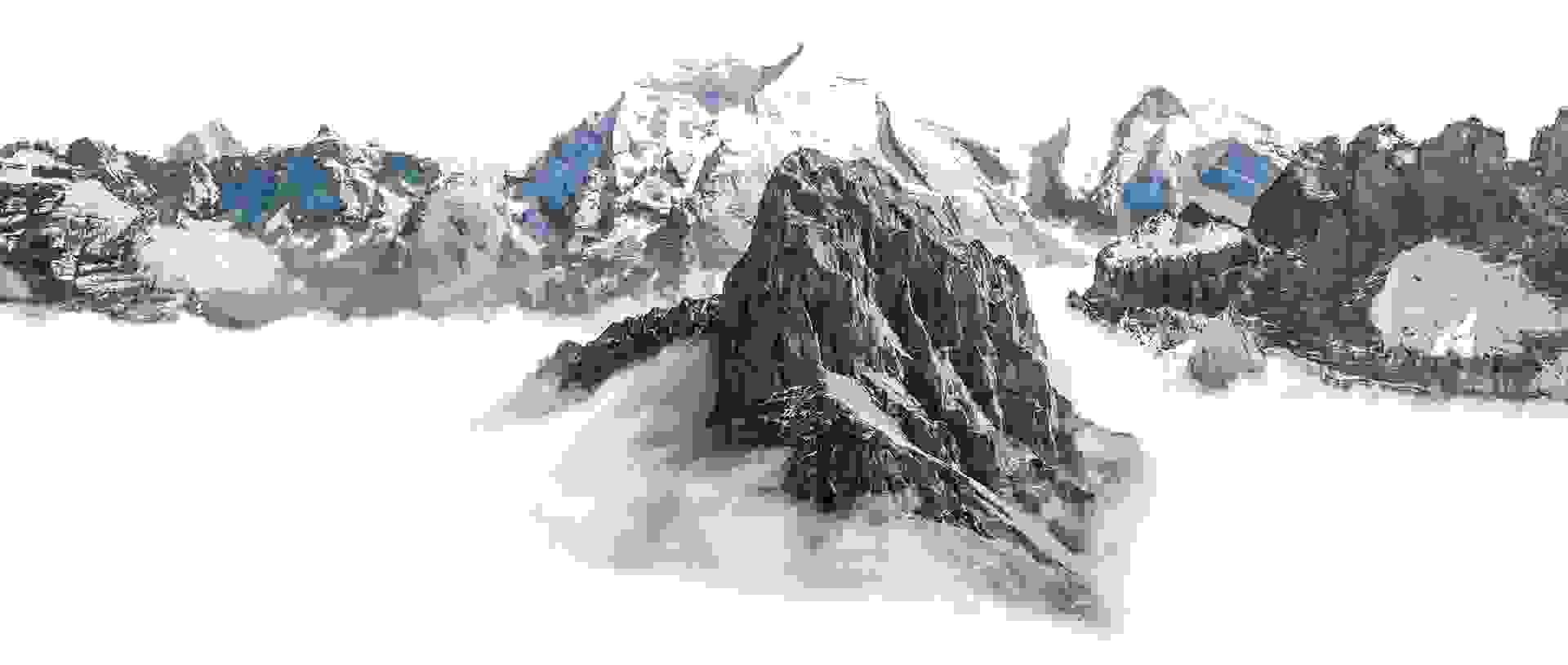 Decorative mountain separator